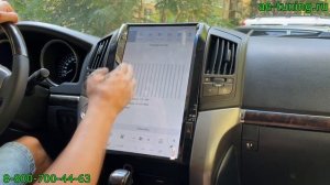 Магнитола в стиле тесла для Toyota Land Cruiser 200 2007-2015г