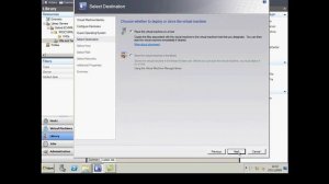 Deploy a machine with System Center virtual Machine manager