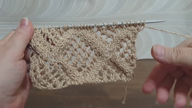Сетка в ромбах, узор Кучинелли, упрощенный вариант
