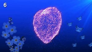 Футажи "Искрящее Сердце с фоном"