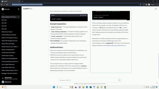 python modbus tcp example смотреть онлайн