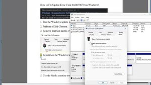 Fix Update Error Code 0x80070070 on Windows