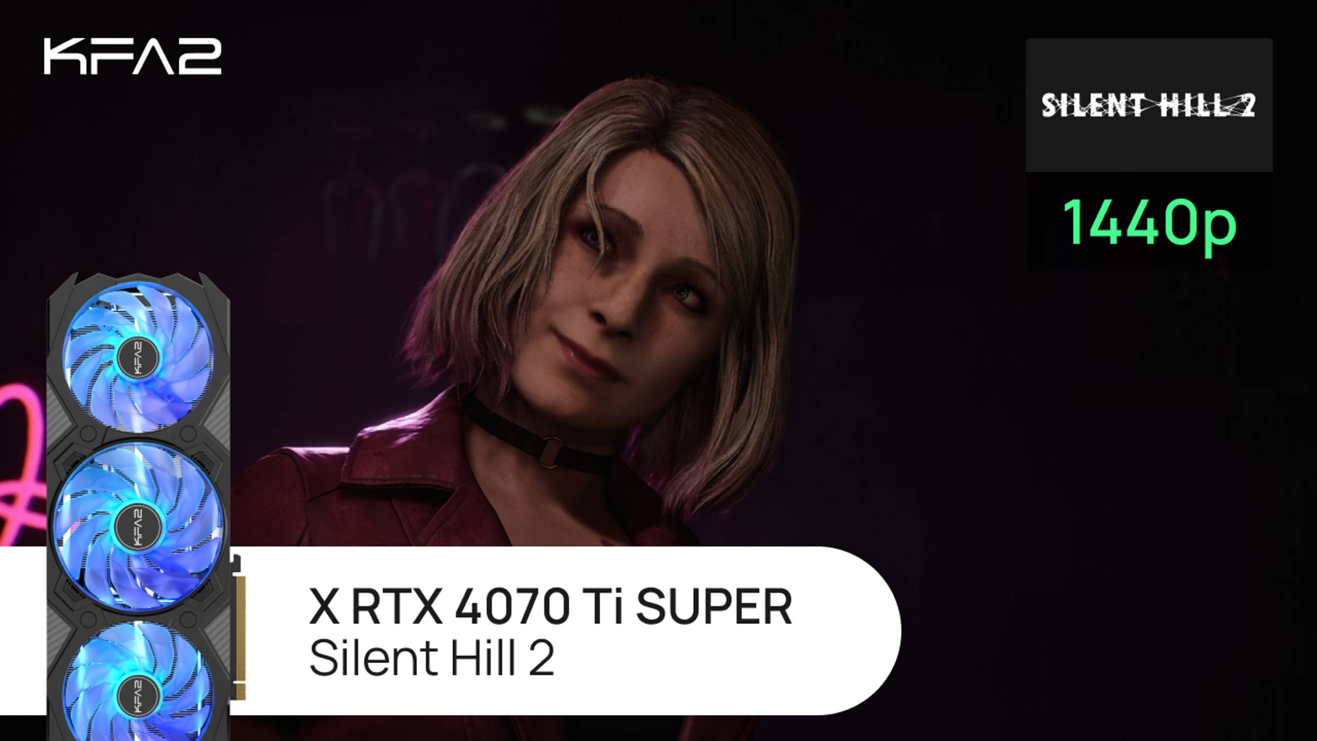 KFA2 X GeForce RTX 4070 Ti SUPER | Silent Hill 2 | 1440p (2K) разрешение