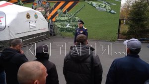 Ветеран СВО принял участие в отправке группы добровольцев на военную службу