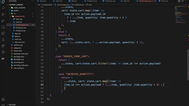 Building a Dynamic Cart System with Context API In React | Add & Remove From Cart | React Typescrip