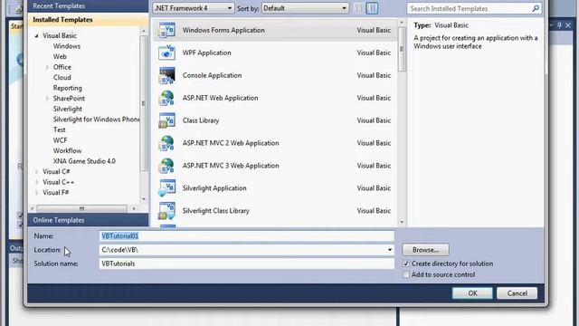 VB Tutorial 01 - Getting Started with Visual Studio - смотреть видео ...