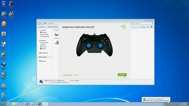 Razer Raiju Firmware update with Raiju_FirmwareUpdater_v1.11.00 (solution)