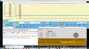 QUISK SDR(win 10) to QUISK SDR(Linux) - CW QSO each other over ip using Gstreamer VLF RF over IP