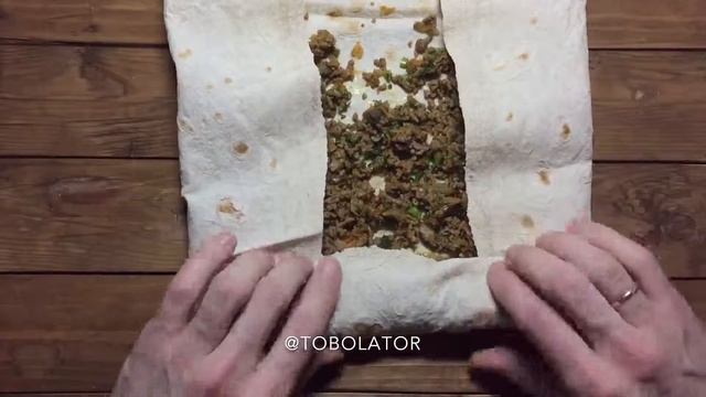 БЫСТРЫЙ МЯСНОЙ РУЛЕТ В ЛАВАШЕ / РЕЦЕПТ ЗА 16 СЕКУНД