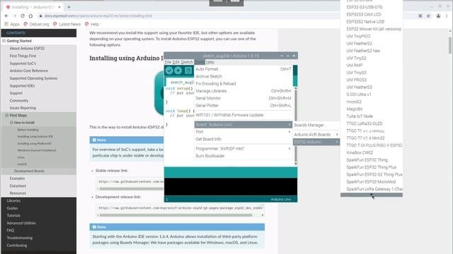 Setup Arduino-esp32 On Arduino IDE/Raspberry Pi OS
