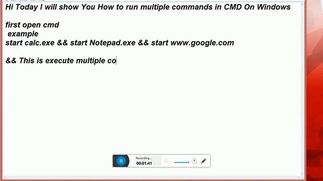 How to Run Multiple Commands in CMD On Windows !!!!!!!!!!