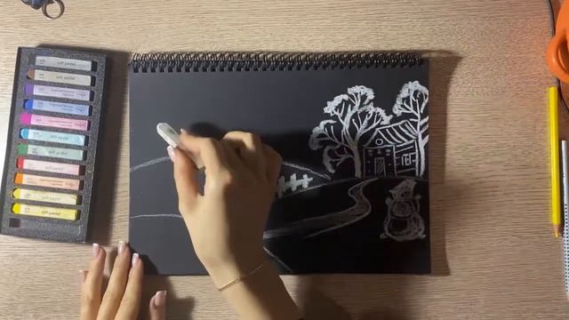 Урок рисования: Зима \ Drawing lesson: Winter смотреть онлайн