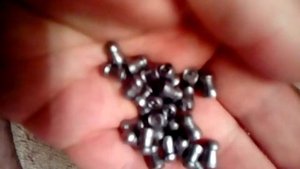 Пули из бармалейки после галтовки в горячей воде.PCP.