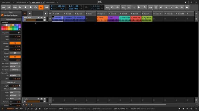 Getting Started: How To Use Next Actions in Bitwig Studio