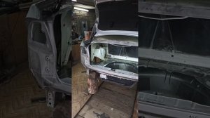 Ремонт пола в багажнике SAAB 9-5 AERO.  Часть 5.