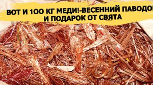 100 КГ МЕДИ! СВЯТ ПОДАРИЛ ПОДАРОК! ВЗВЕСИЛИ ДОБЫТЫЙ МЕТАЛЛ! ВСЁ ЗАТОПИЛО!ДЕНЬГИ ИЗ МУСОРА С ПОМОЕК