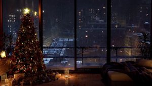 Christmas Ambience  NYC Rooftops  Wind Sounds For Sleeping  Home Alone