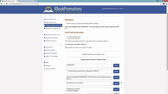HTML Description Generator V4.0 - Feature Overview - KBookPromotions смотреть онлайн