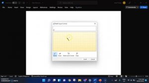 Math Input Panel in Windows 11