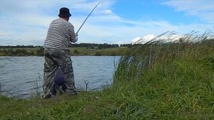 Рыбалка на коммерческом водоёме  “Тёщин язык” возле п.Карагайла 2017г.
