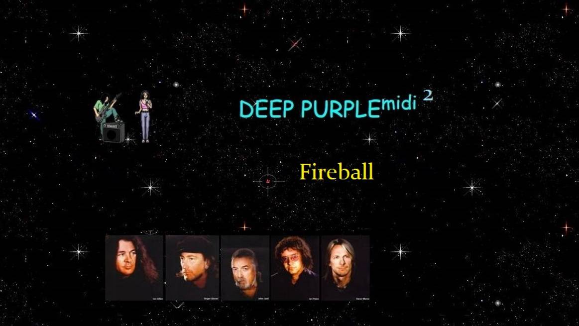 DEEP PURPLE | 1971 | FIREBALL | КОМЕТА | midi 2/4.