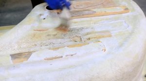 Стеклопластиковый переполох: Как я поддон чинила | Fiberglass commotion: How I repaired the tray.