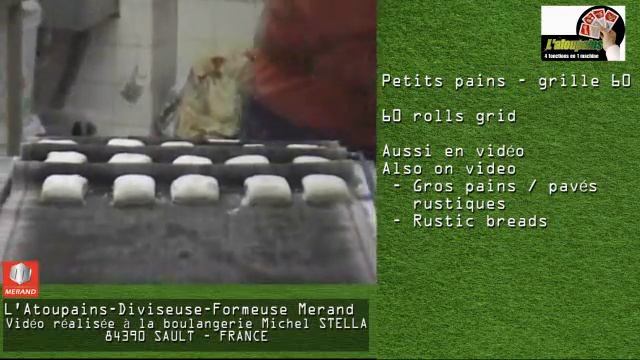 FOULHOUX BAKERY & FOOD EQUIPMENT PETITS PAINS ATOUSPAINS MERAND смотреть онлайн