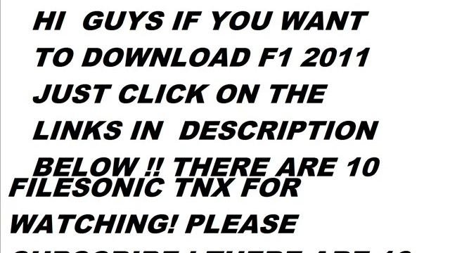 DOWNLOAD FOR FREE F1 2011 CODEMASTERS!