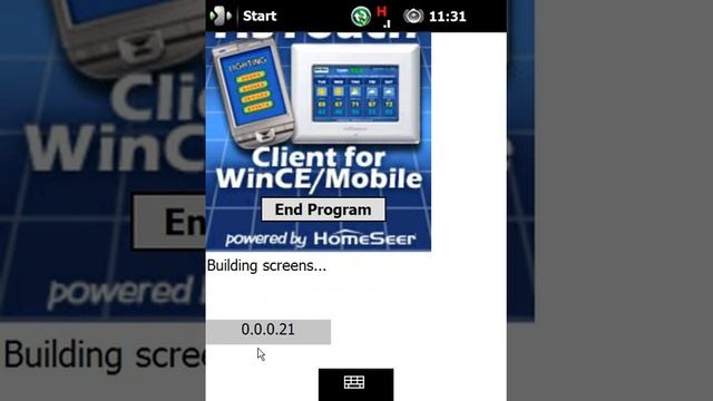 HS Touch .21 Problems with Windows Mobile Client