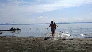 Уехали на море Красноярское водохранилище Лебяжье