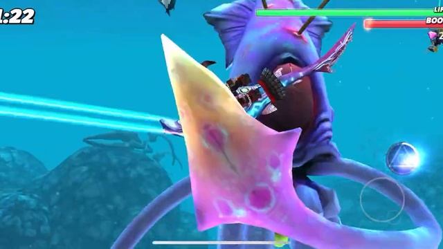 DARK MAGIC SHARK ONE MORE BATTLE COLOSSAL SQUID ! - Hungry Shark World 10th смотреть онлайн