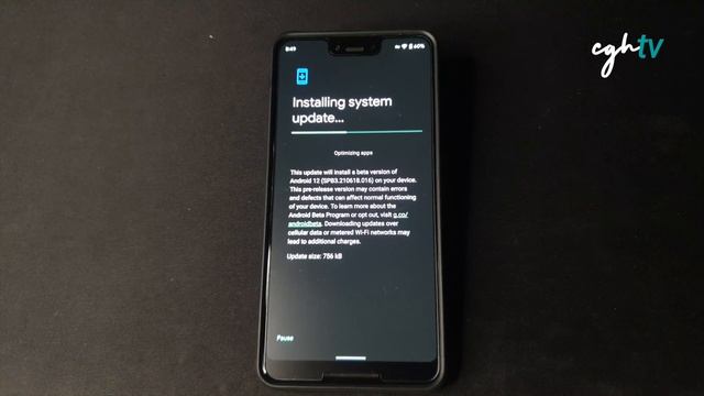 Android 12 Beta 3.1 on Pixel 3 XL (Full Update Progress)
