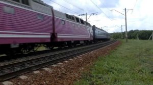 ЧС7-288 с поездом Умань-Ясинуватая