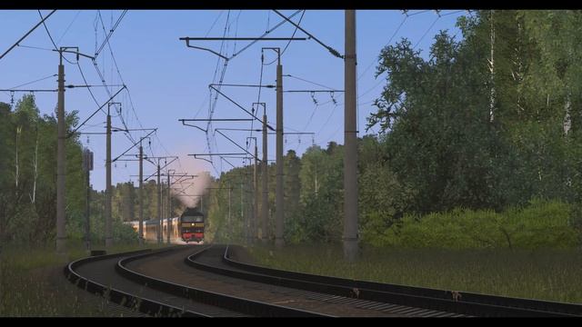 [Trainz 19] ТЭП70-0204 с поездом Рига - Москва смотреть онлайн