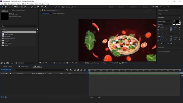 Промо-акция на вкусное меню в After Effects _ Урок по After Effects _ Эффект для Вас