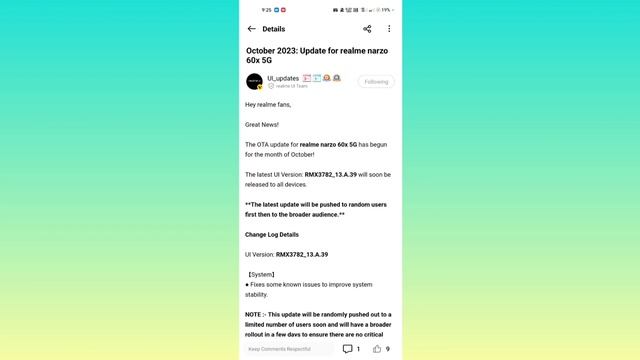Realme UI 5.0, Realme UI 4.0 Important Update Rollout| New Update for Realme old device October 202