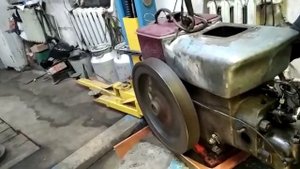 Двигатель S195. Chinese diesel engine S195. 1990 year