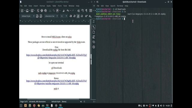 How to install MEGAsync client on Solus ? смотреть онлайн