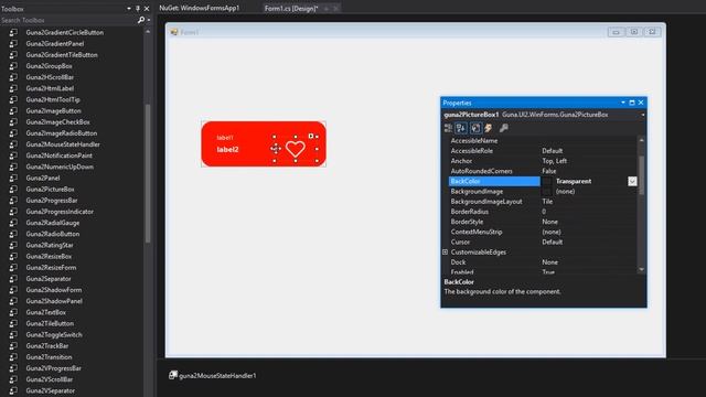 C# - How to Use Guna2MouseStateHandler | Guna.UI2 WinForms