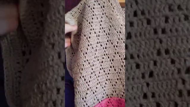 Жилет оверсайз крючком, хлопок🤗🤗🤗