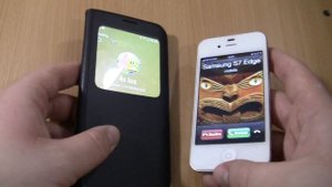 Incoming call & Outgoing call at the Same Time Iphone 4S ios 6 +Samsung Galaxy S7 edge Cover