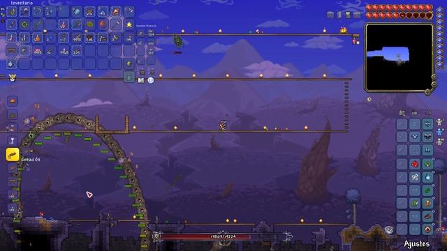 TERRARIA 1.4.4.9 CLASE INVOCADOR VS DEVORAMUNDOS Y CEREBRO DE CTHULHU