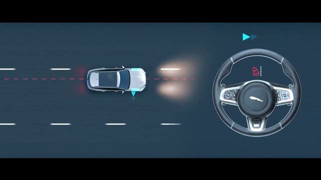 Jaguar F-PACE | Lane Keep Assist смотреть онлайн