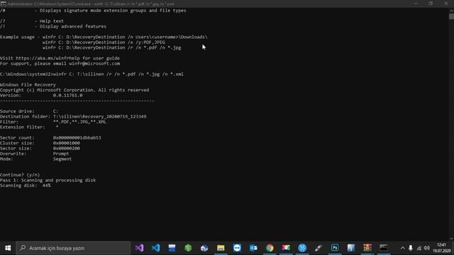 Windows Silinen Dosyaları Kurtarma Programı Windows File Recovery [2020] смотреть онлайн