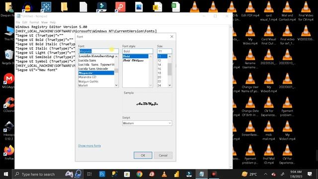 How To Change FONT STYLE Of Your PC [ WINDOWS 10 / 11 ]🔥 - In 2023