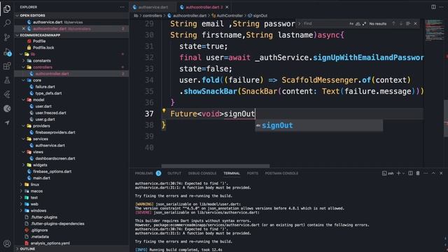 flutter ecommerce firebase admin app , signin & signup using email and password смотреть онлайн