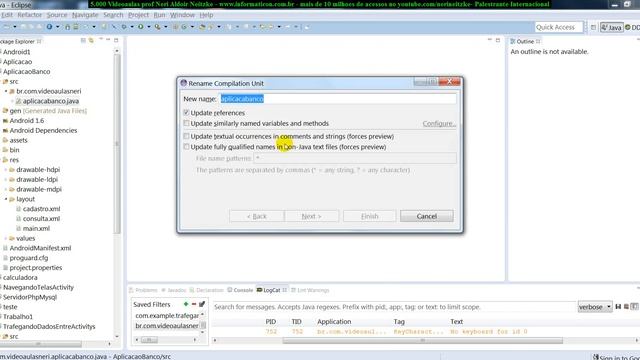 aula 5023 android4 SQLite banco de dados organizando metodos para separar codigo смотреть онлайн
