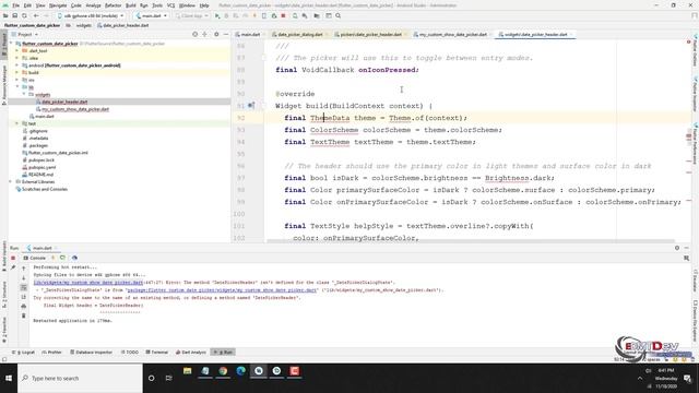 Flutter Tutorial - Custom Date Picker