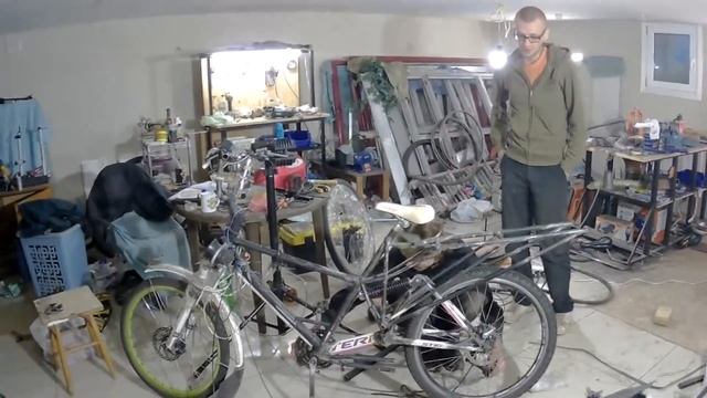 Делаем бешенный двуподвес, аморт от скутера на велик ! смотреть онлайн