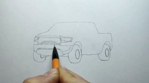 How to draw a DODGE RAM TRX 2021 / drawing dodge ram 1500 trx 2020 off-road car